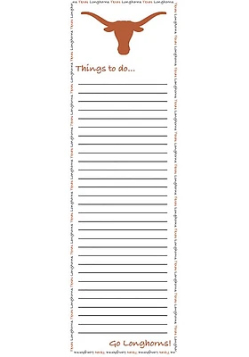 Texas Longhorns To Do List Notepad
