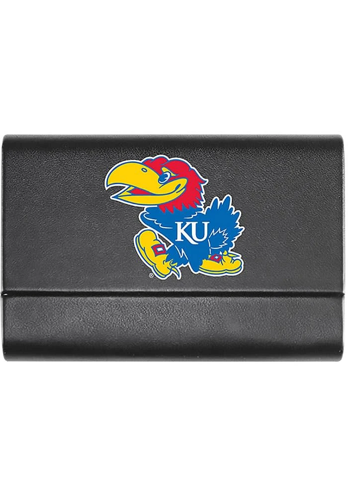 Kansas Jayhawks Leather Business Card Holder