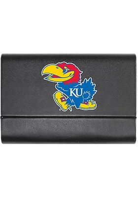 Kansas Jayhawks Leather Business Card Holder