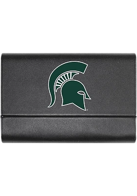 Michigan State Spartans Leather Business Card Holder
