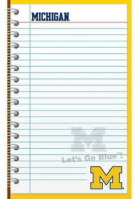 Michigan Wolverines Memo Notebook and Folder - Yellow