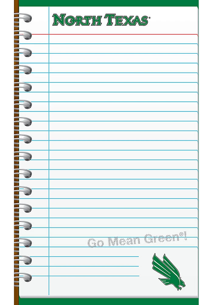 North Texas Mean Green Memo Notebooks and Folders