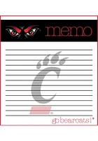 Cincinnati Bearcats Small Memo Notepad