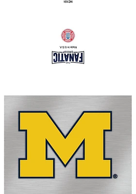 Michigan Wolverines Note Card Pack Card - Yellow