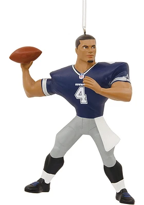 Dallas Cowboys Dak Prescott Player Ornament - Blue