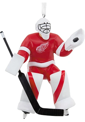 Detroit Red Wings Goalie Ornament - Red