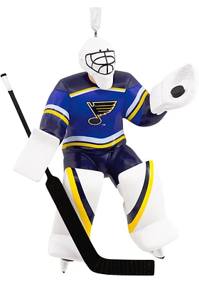 St Louis Blues Goalie Ornament - Blue