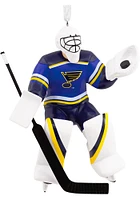 St Louis Blues Goalie Ornament - Blue