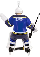 St Louis Blues Goalie Ornament - Blue