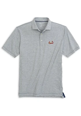 Johnnie O St Louis Cardinals Mens Navy Blue Lyndon Short Sleeve Fashion Polo