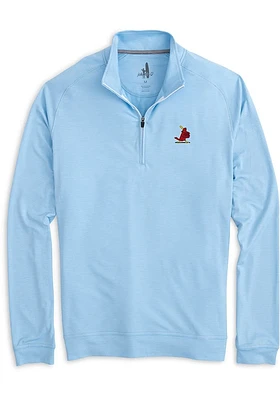 Johnnie O St Louis Cardinals Mens Light Blue Vaughn Long Sleeve Qtr Zip Pullover