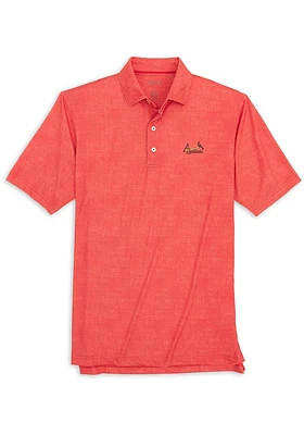 Johnnie O St Louis Cardinals Mens Red Gibson Short Sleeve Fashion Polo