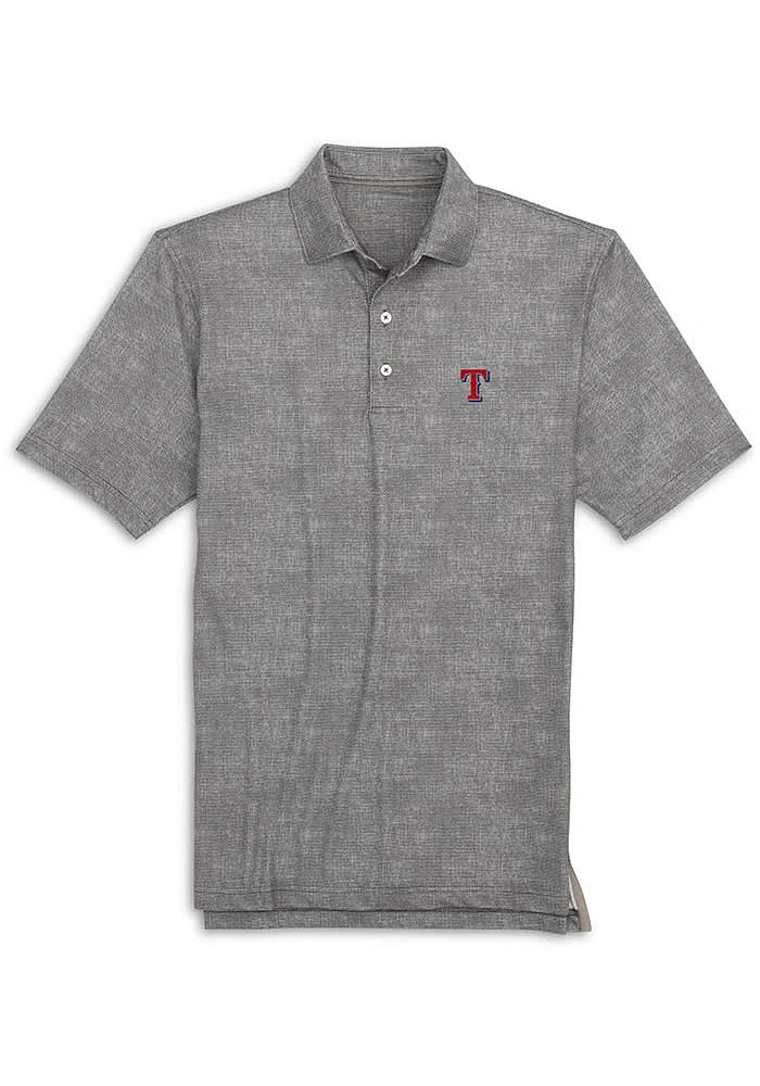 Johnnie O Texas Rangers Mens Grey Gibson Short Sleeve Polo
