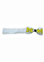 Michigan Wolverines Lace Baby Headband
