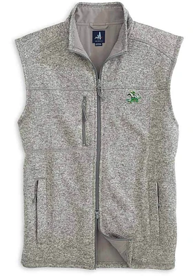 Johnnie O Notre Dame Fighting Irish Mens Grey Wes Sleeveless Jacket