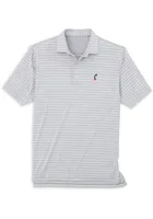 Johnnie O Cincinnati Bearcats Mens Grey Newton Heathered Stripe Short Sleeve Fashion Polo