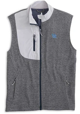 Johnnie O Kentucky Wildcats Mens Grey Glover Fleece Sleeveless Jacket