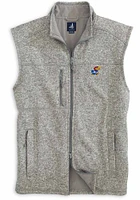 Johnnie O Kansas Jayhawks Mens Grey Wes Sleeveless Jacket