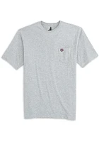 Johnnie O Texas A&M Aggies Grey Heathered Tyler Pocket Short Sleeve T Shirt