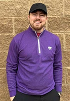 Johnnie O K-State Wildcats Mens Purple Sully Long Sleeve Qtr Zip Pullover