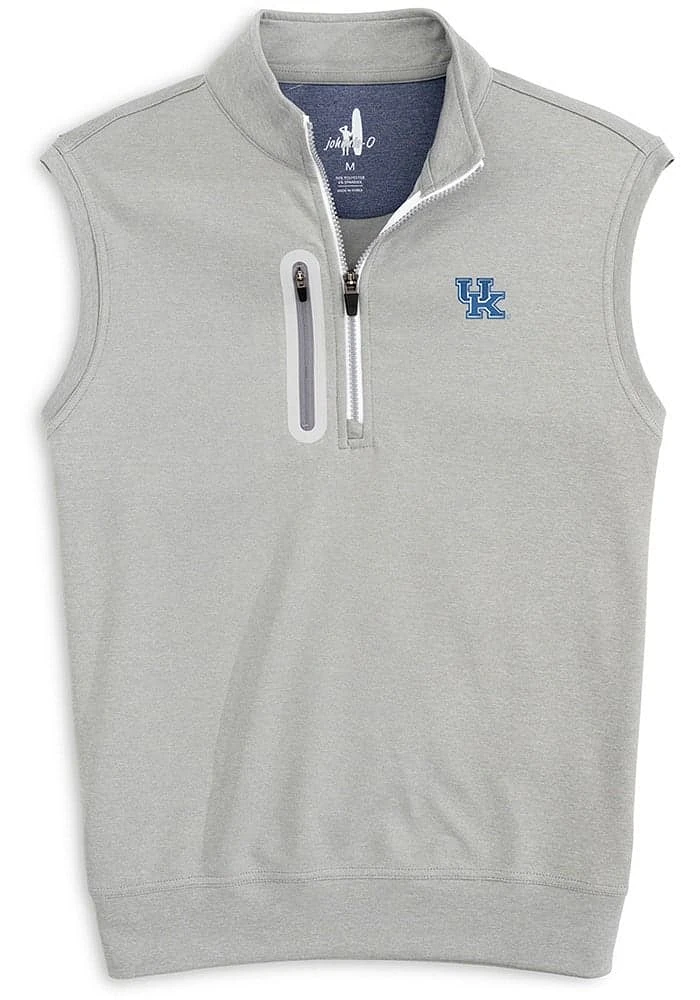 Johnnie O Kentucky Wildcats Mens Grey Denny Melange Sleeveless Jacket