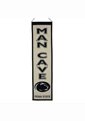 Penn State Nittany Lions 8x32 Man Cave Banner - Grey
