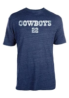 Emmitt Smith Dallas Cowboys Navy Blue Landon Short Sleeve Fashion Player T Shirt