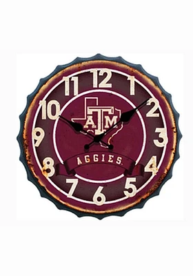 Texas A&M Aggies Bottle Cap Wall Clock
