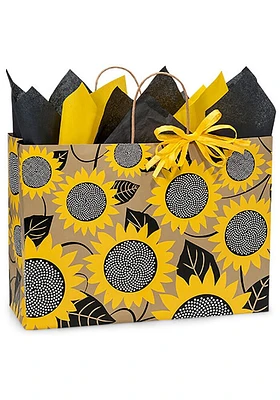 Kansas 16x6x12 Sunflower Brown Gift Bag