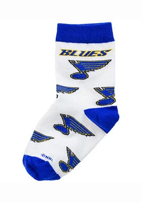 St Louis Blues Logo Design Baby Quarter Socks