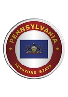 Pennsylvania 2 Pack Car Coaster - Red