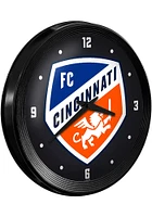 FC Cincinnati Ribbed Frame Wall Clock