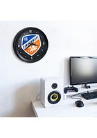 FC Cincinnati Ribbed Frame Wall Clock