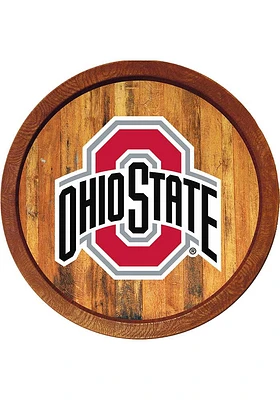 The Fan-Brand Ohio State Buckeyes Faux Barrel Top Sign