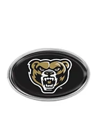 Oakland University Golden Grizzlies Oval Domed Car Emblem - Black