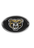 Oakland University Golden Grizzlies Oval Domed Car Emblem - Black