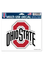 Ohio State Buckeyes Logo Design Auto Decal - Red