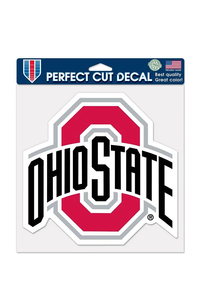 Ohio State Buckeyes Logo Auto Decal - Red