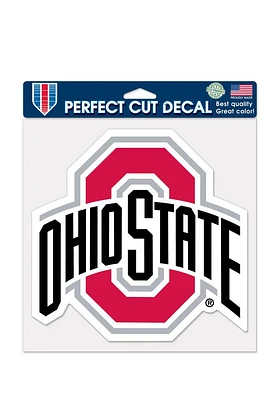 Ohio State Buckeyes Logo Auto Decal - Red