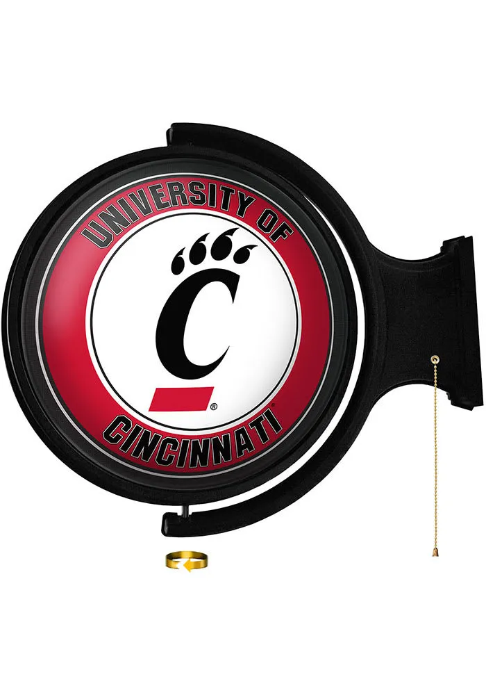 The Fan-Brand Cincinnati Bearcats Round Rotating Lighted Sign