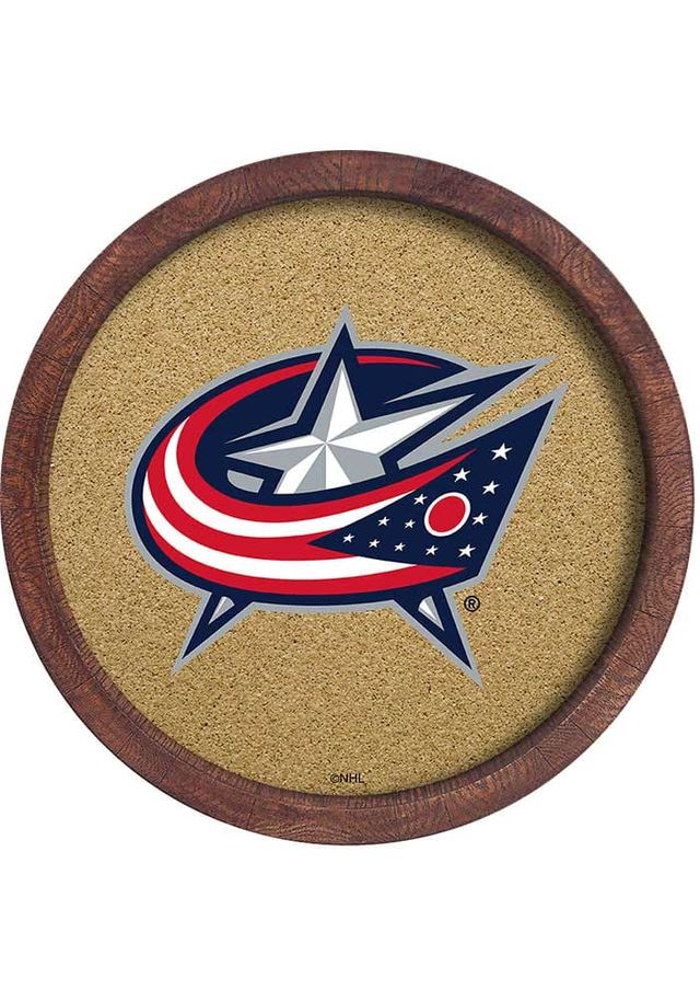 The Fan-Brand Columbus Blue Jackets Barrel Top Cork Note Board Sign