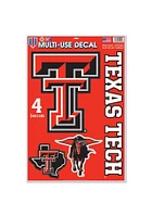 Texas Tech Red Raiders 11x17 Multi Use Sheet Auto Decal - Red