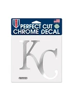 Kansas City Royals 6x6 Chrome Auto Decal - Silver