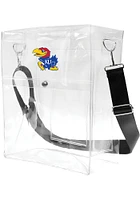 Kansas Jayhawks Blue Clear Ticket Satchel Clear Bag