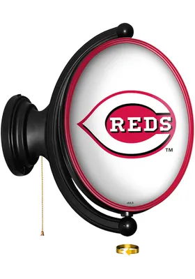 The Fan-Brand Cincinnati Reds Original Oval Rotating Lighted Sign