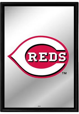 The Fan-Brand Cincinnati Reds Vertical Framed Mirrored Sign