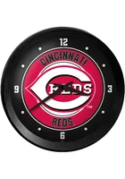 Cincinnati Reds Ribbed Frame Wall Clock