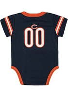 Chicago Bears Baby Navy Blue Dazzle Short Sleeve One Piece