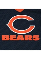 Chicago Bears Baby Navy Blue Dazzle Short Sleeve One Piece
