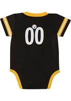 Pittsburgh Steelers Baby Black Dazzle Short Sleeve One Piece